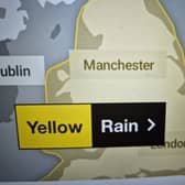 A Yellow Warning for rain has been put in place by the Met office