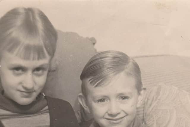 Sylvia Collins and her younger brother Arthur