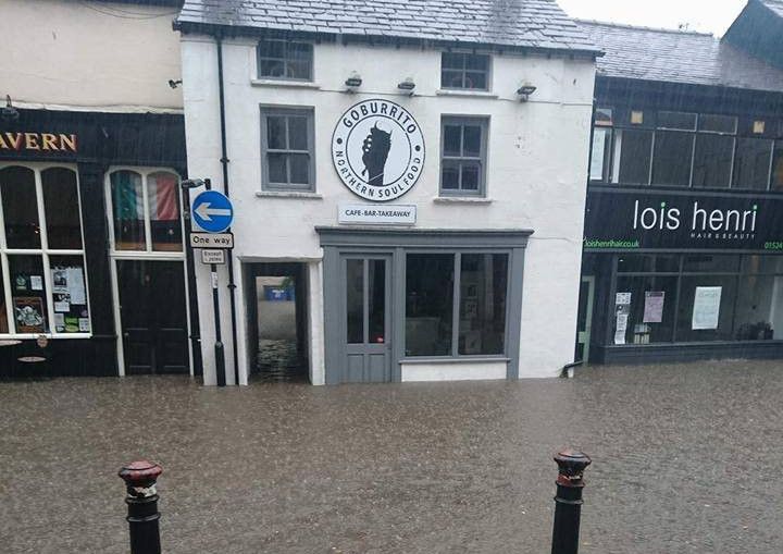 Flash flooding in Morecambe and Lancaster causes chaos